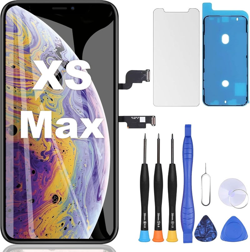 ZOETEC Screen Replacement for iPhone Xs Max, [Support Face ID] Full HD Retina Display Touch Screen Digitizer Frame Assembly with Repair Tools Kit - Image 1